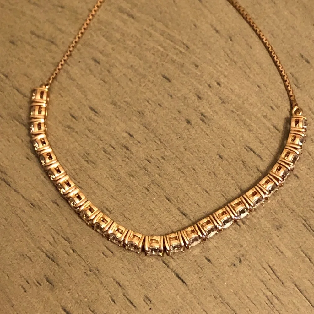 Vintage Gold Tone CZ Diamond Bracelet